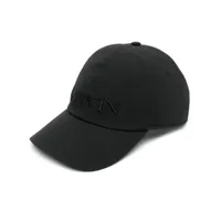 lanvin casquette à logo brodé - noir