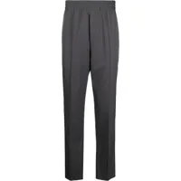 oamc pantalon de tailleur à taille élastiquée - gris
