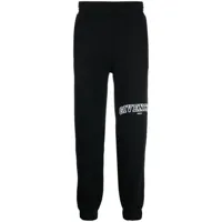 givenchy pantalon de jogging fuselé à logo brodé - noir