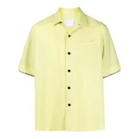 sacai chemise oversize à manches courtes - jaune