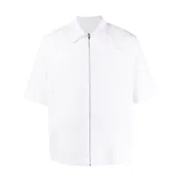 givenchy chemise en coton à fermeture zippée - blanc