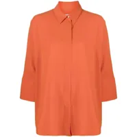 alberto biani chemise à manches trois-quarts - orange