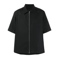 givenchy chemise en coton à fermeture zippée - noir