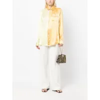 pierre-louis mascia chemise de pyjama à design bicolore - jaune