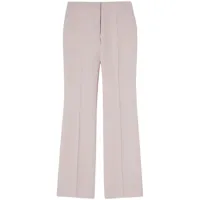 jil sander pantalon de tailleur à plis marqués - rose