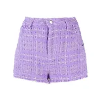 iro short en tweed à coupe courte - violet