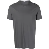 zanone t-shirt à col rond - gris