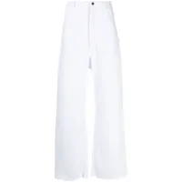 natasha zinko pantalon à design structuré - blanc