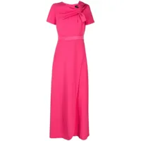 paule ka robe longue à design asymétrique - rose