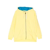 kindred veste à capuche à lien de resserrage - jaune