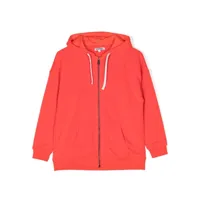kindred veste à capuche à lien de resserrage - orange