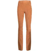 drome pantalon stretch à coupe évasée - marron