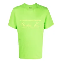 martine rose t-shirt en coton à logo imprimé - vert