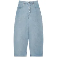 mm6 maison margiela jean à coupe courte - bleu
