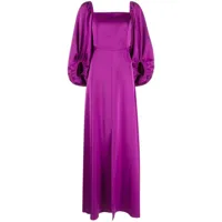 sachin & babi robe longue bryant à col carré - violet