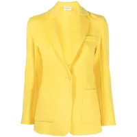 p.a.r.o.s.h. blazer en laine à simple boutonnage - jaune