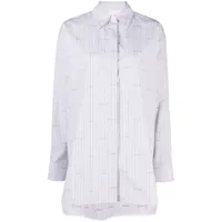 givenchy chemise à rayures - gris