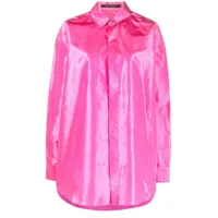 sofie d'hoore chemise en soie bendigo à ourlets asymétriques - rose
