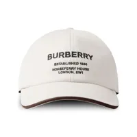 burberry casquette à logo brodé - tons neutres