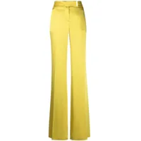 tom ford pantalon de tailleur à taille haute - jaune