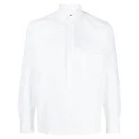 corneliani chemise boutonnée à manches longues - blanc