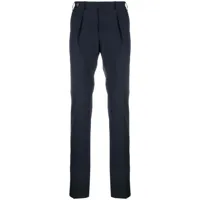 corneliani pantalon de costume à coupe droite - bleu