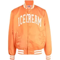 icecream veste bomber à design teddy - orange