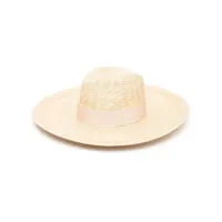 borsalino chapeau sophie à design tressé - tons neutres
