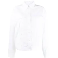 ports 1961 chemise à détail en dentelle - blanc