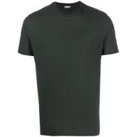 zanone t-shirt en coton à col rond - vert