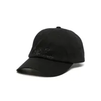 haculla casquette en coton à logo brodé - noir