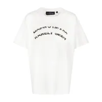 mostly heard rarely seen t-shirt à logo embossé - blanc
