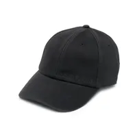 canada goose casquette en coton à logo brodé - noir