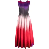 philosophy di lorenzo serafini robe plissée à design sans manches - violet