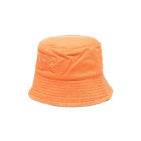 nº21 kids chapeau en coton à patch logo - orange