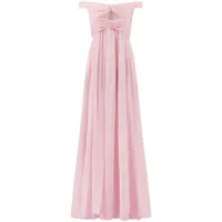giambattista valli robe longue à épaules dénudées - rose