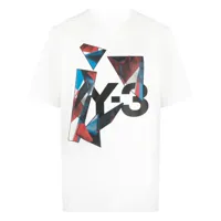 y-3 t-shirt à logo imprimé - blanc