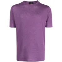 roberto collina t-shirt à manches courte - violet