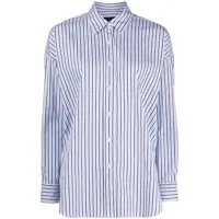 nili lotan chemise oversize à rayures - bleu