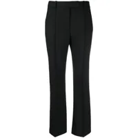 helmut lang pantalon stovepipe en laine stretch - noir