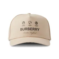 burberry casquette à logo imprimé - tons neutres