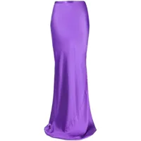michelle mason jupe à coupe longue - violet