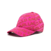 karl lagerfeld casquette à logo imprimé - rose