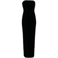 rachel gilbert robe-bustier azelia à coupe longue - noir