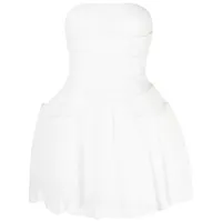 rachel gilbert robe courte pippa à design sans bretelles - blanc
