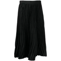 jnby jupe mi-longue à design plissé - noir