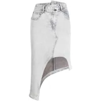 jnby jupe en jean à design asymétrique - gris