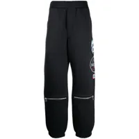 oamc x nasa pantalon de jogging à détails de patchs - noir