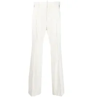 dsquared2 pantalon droit à design plissé - blanc