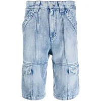marant short en jean à poches cargo - bleu